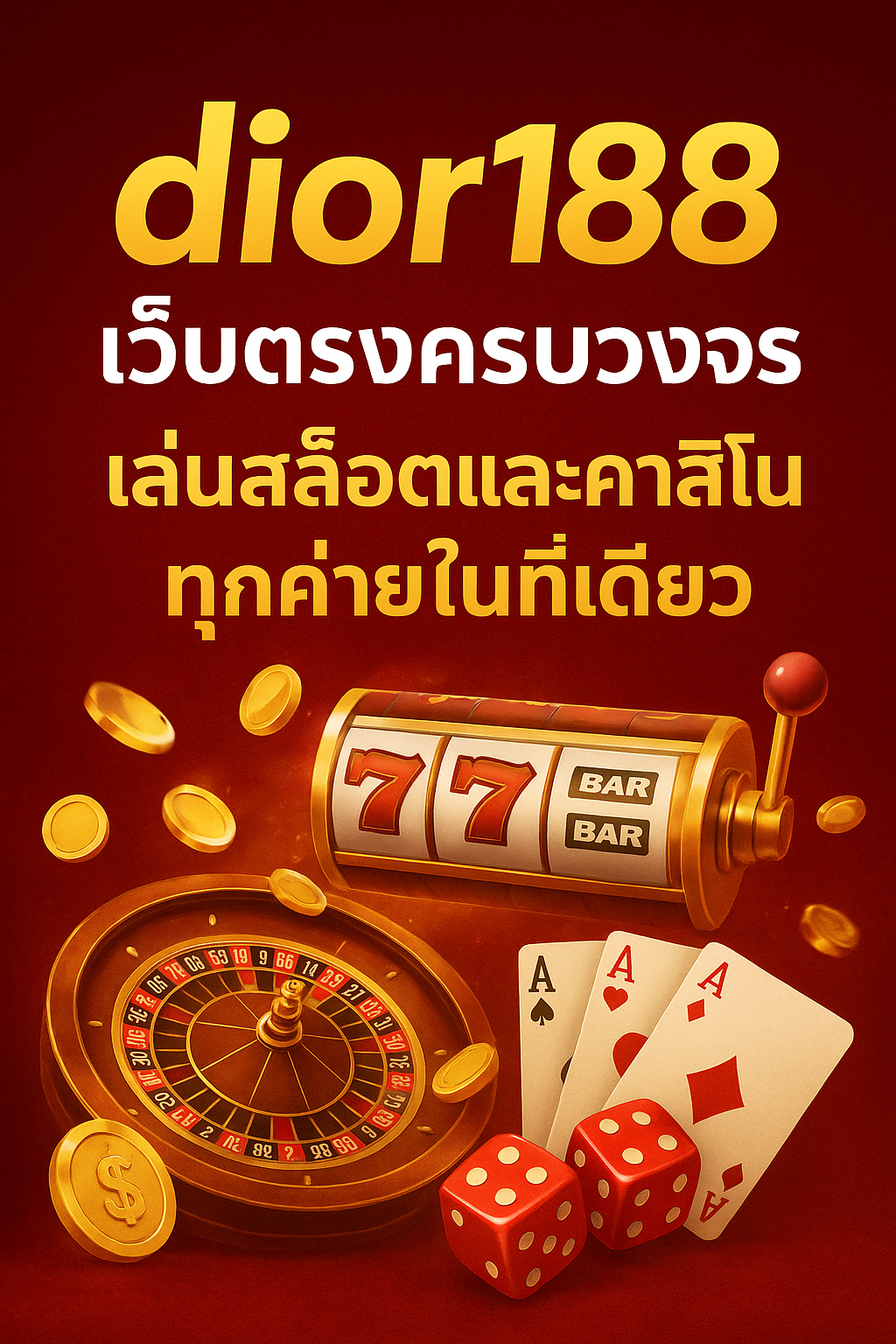 dior188 เว็บเดียวจบ ครบวงจร ทุกเกมคาสิโน เล่นสนุกได้ทุกสไตล์ dior188 สล็อต